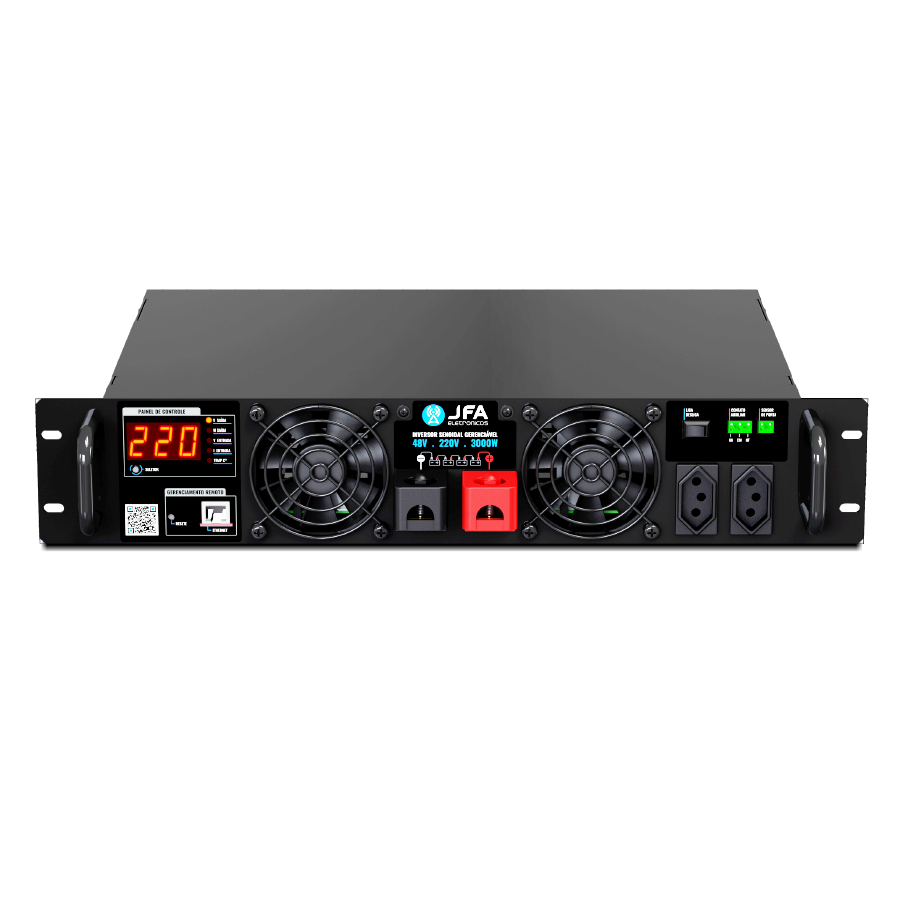 Inversor Senoidal 3000w 48220v GerenciÁvel Rack 2u Fibercore 8191